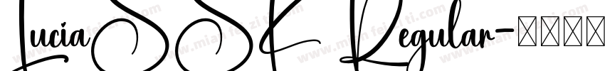 LuciaSSK Regular字体转换